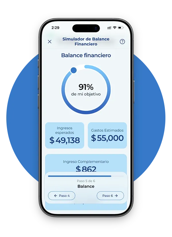 previsualización financiera